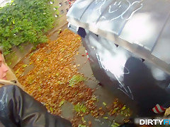 Dirty Flix - Kelly Candy - Blonde cutie tricked into outdoor sex