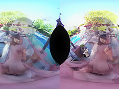 VRHUSH Christina Cinn fucked in POV outdoors