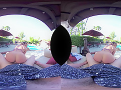 VRHUSH Christina Cinn fucked in POV outdoors