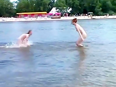 Nude Beach - Hot Babes Put on a Show