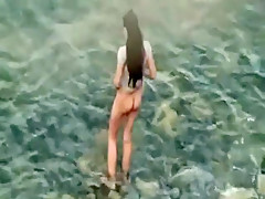 Amateur sex on beach