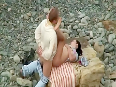 Amateur sex on beach
