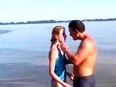 Nude Beach - Tan Lines Redhead Babe Anal  CIM