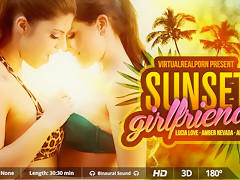 Amber Nevada  Andy Stone  Lucia Love in Sunset Girlfriends - VirtualRealPorn