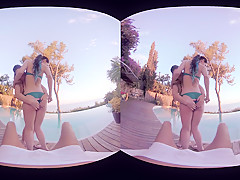 Amber Nevada  Andy Stone  Lucia Love in Sunset Girlfriends - VirtualRealPorn