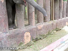 Moka Mora in Moka Enjoys A Day With The Monkeys - ATKGirlfriends