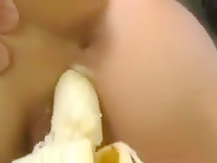 Amateur - Hottie college girl Outdoor Banana  Fuck with CIM Facial