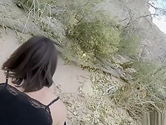 Perfect Tits Amateur Milf gets Outdoor Facial POV