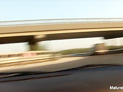 Blonde Mature Sucks  Fucks Outdoors - Mature'NDirty