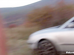 Blonde Mature Sucks  Fucks Outdoors - Mature'NDirty