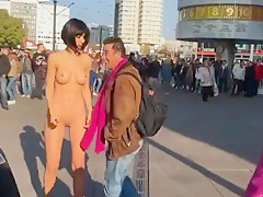Naked Selfie on Alexanderplatz
