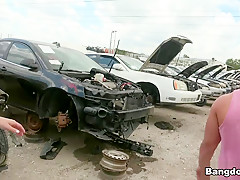 Aidra Fox Gets Fucked at a Junkyard - BangBros