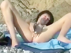 Nude Beach - Fat Pussy Russian college girl Shaves  Inserts