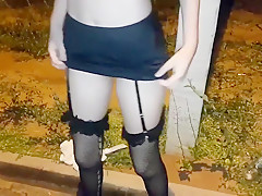 Outdoor college girl Ass