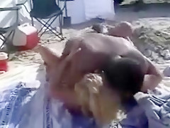 Nude Beach - Big Naturals Mature BBC MMF Threesome