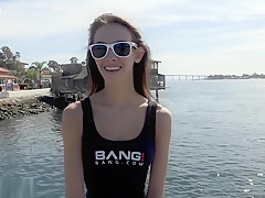 Charity Crawford gets her  pussy stretched outdoors