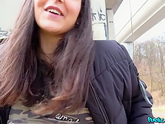 Martin Gun & Stacy Sommers in Creampie Climax After Outdoor Sex - PublicAgent