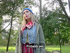 Lost dog leads to hot outdoors sex