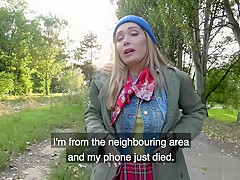 Lost dog leads to hot outdoors sex