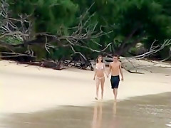 on the beach