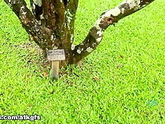 Sami Parker in Sami Explores More Of The Island, And Feeds The Chickens - ATKGirlfriends