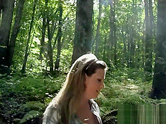 Hot blonde wife sucks stranger for help with quad