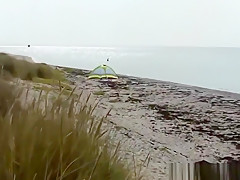 Amateur Creampie Gangbang at the Beach