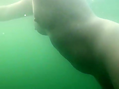 underwater naked swim