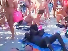 Nude Beach - More Antics at Cap d'Agde - Group Sex