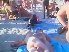 Nude Beach - More Antics at Cap d'Agde - Group Sex