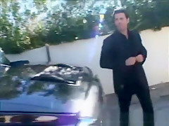 Horny Brunette Gets Outdoor Car Sex Fucked