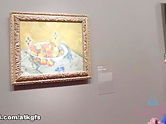 Norah Nova in Norah Is Digging The Chicago Museums, But She Never Stops Teasing - ATKGirlfriends