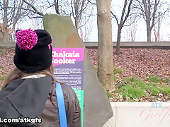 Norah Nova in Norah Is Digging The Chicago Museums, But She Never Stops Teasing - ATKGirlfriends