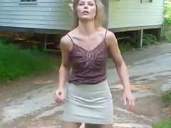 Amanda in Black Dress High Heels and Black Sheer Pantyhose