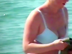 Girls Topless at the Beach I