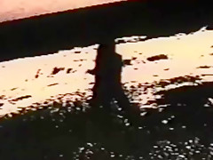 Brunette flashes at public park & beach