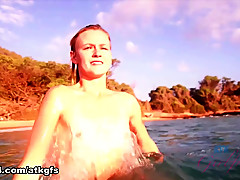 Kenzie Kai in You Love Seeing Her Naked Booty At The Beach - ATKGirlfriends