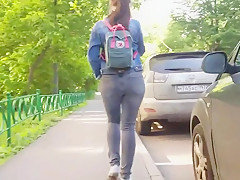 Nice girl with massive ass