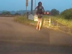 Outdoor crossdresseer
