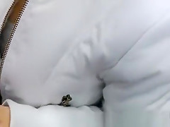 Extreme sex outdoors with cute blonde