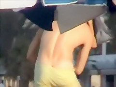 Flashing Couple Beach