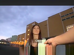 PublicAgent Sexy brunette fucked outdoors