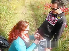 Outdoor Double Handjob