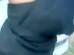 Hot amateur outdoor POV