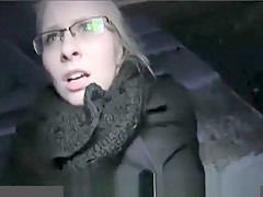 PublicAgent Outdoor fucking with sexy blonde in glasses