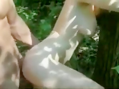 college girl fucking in a forest