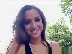 Real outdoor fuck with sexy chick