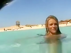 Ines Cudna Nude In The Beach