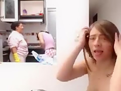 VA and friend gets off around mom