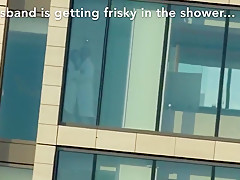 Hotel Balcony Pussy Flash